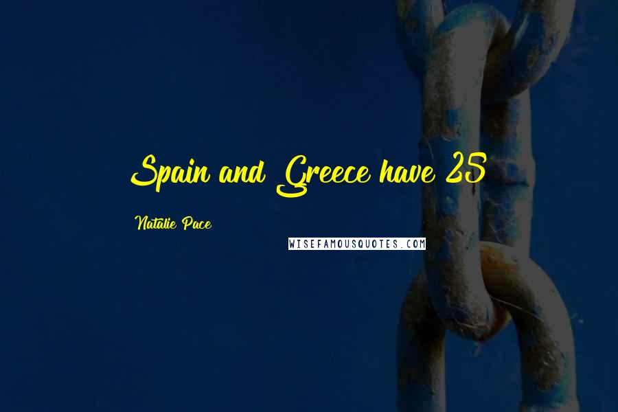 Natalie Pace Quotes: Spain and Greece have 25%