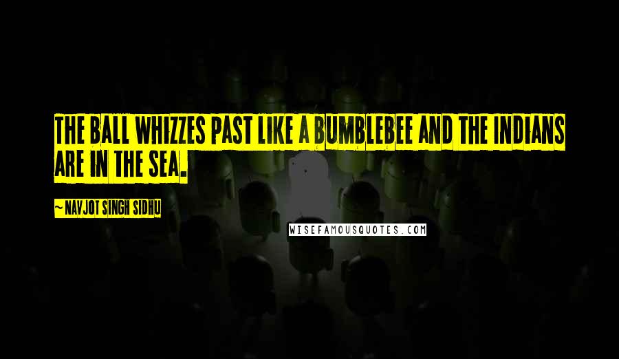 Navjot Singh Sidhu Quotes: The ball whizzes past like a bumblebee and the Indians are in the sea.