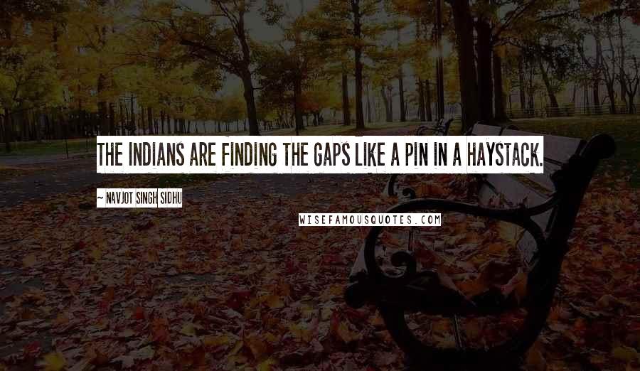 Navjot Singh Sidhu Quotes: The Indians are finding the gaps like a pin in a haystack.