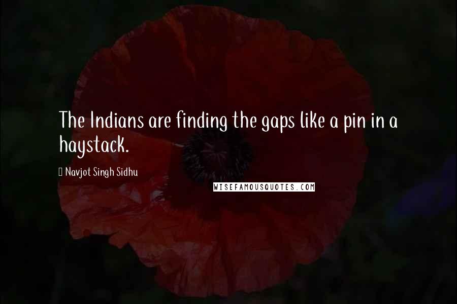 Navjot Singh Sidhu Quotes: The Indians are finding the gaps like a pin in a haystack.