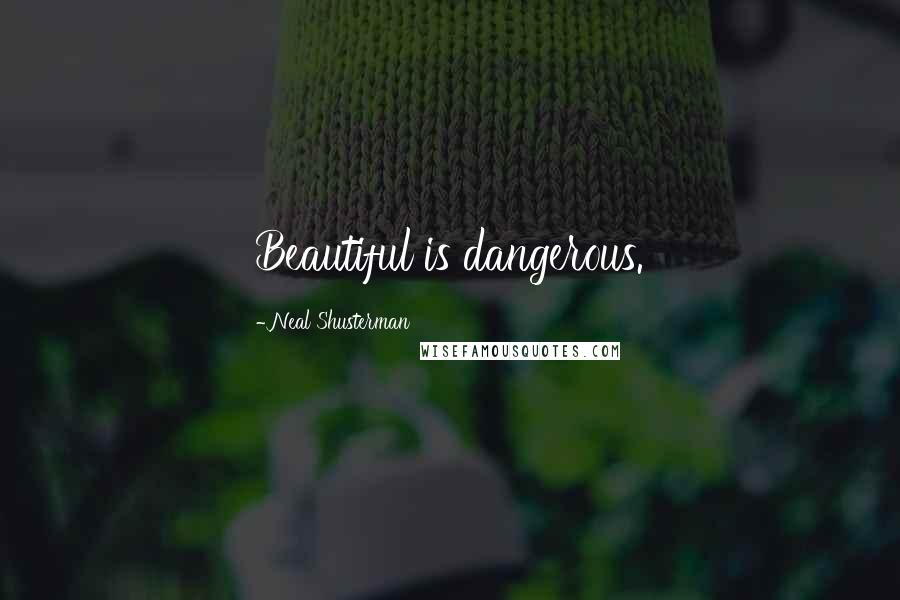 Neal Shusterman Quotes: Beautiful is dangerous.