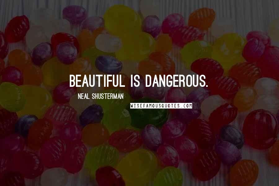 Neal Shusterman Quotes: Beautiful is dangerous.