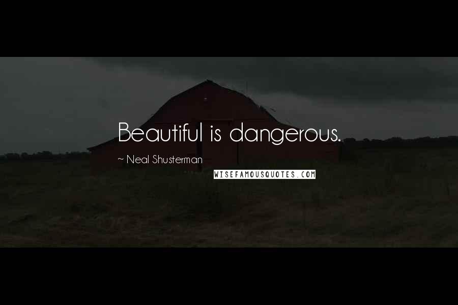 Neal Shusterman Quotes: Beautiful is dangerous.