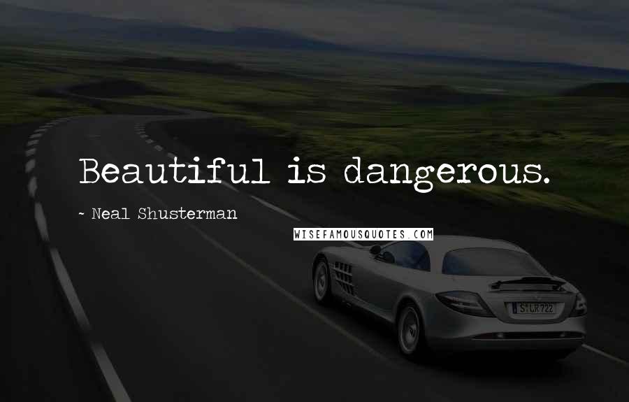 Neal Shusterman Quotes: Beautiful is dangerous.