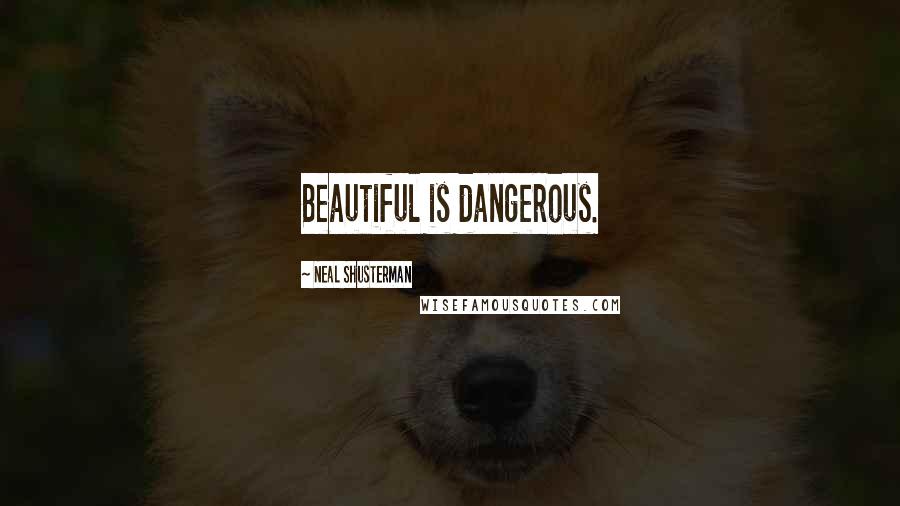 Neal Shusterman Quotes: Beautiful is dangerous.