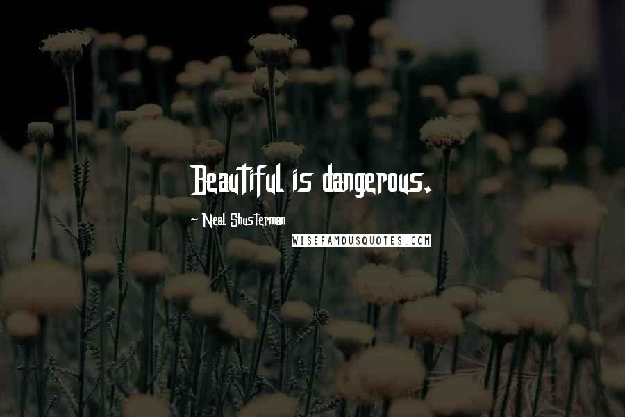 Neal Shusterman Quotes: Beautiful is dangerous.