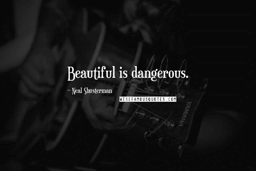 Neal Shusterman Quotes: Beautiful is dangerous.