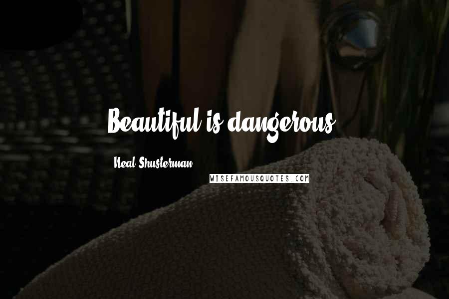 Neal Shusterman Quotes: Beautiful is dangerous.