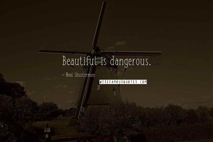 Neal Shusterman Quotes: Beautiful is dangerous.