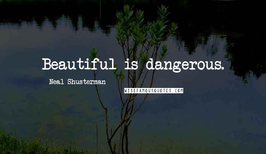 Neal Shusterman Quotes: Beautiful is dangerous.