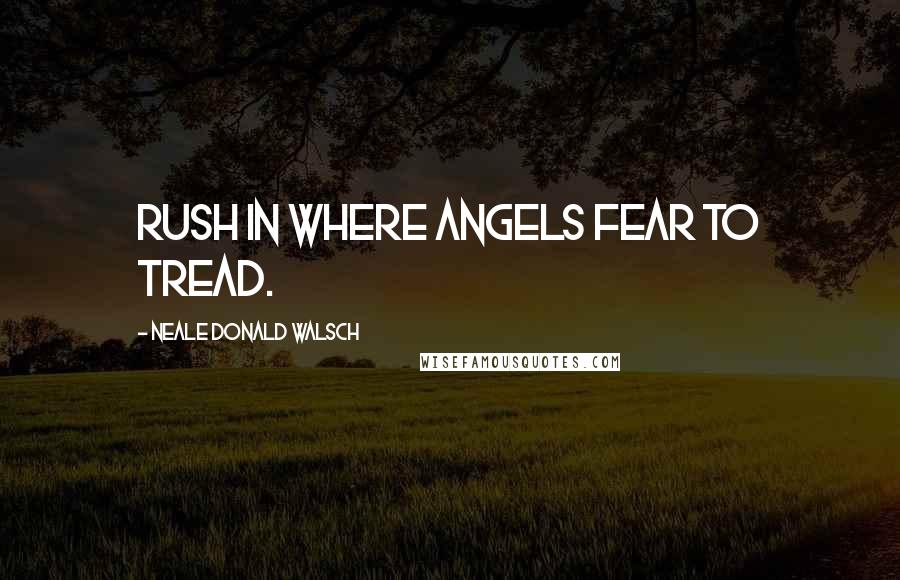 Neale Donald Walsch Quotes: rush in where angels fear to tread.