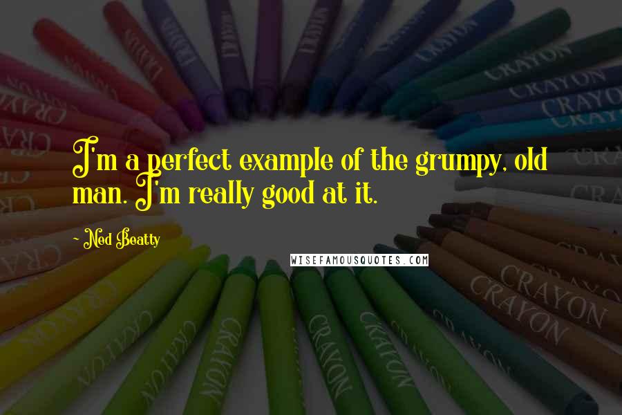 Ned Beatty Quotes: I'm a perfect example of the grumpy, old man. I'm really good at it.