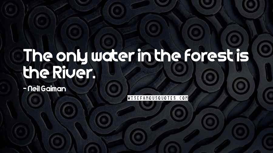 Neil Gaiman Quotes: The only water in the forest is the River.