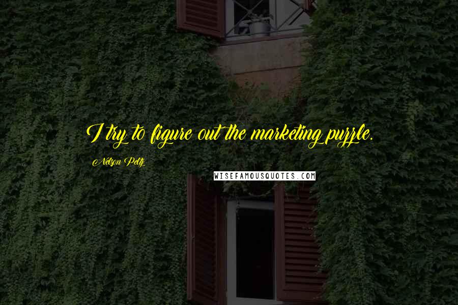 Nelson Peltz Quotes: I try to figure out the marketing puzzle.