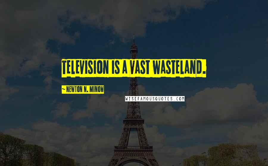 Newton N. Minow Quotes: Television is a vast wasteland.