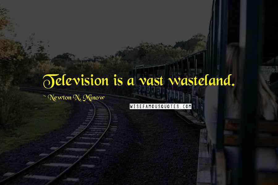 Newton N. Minow Quotes: Television is a vast wasteland.