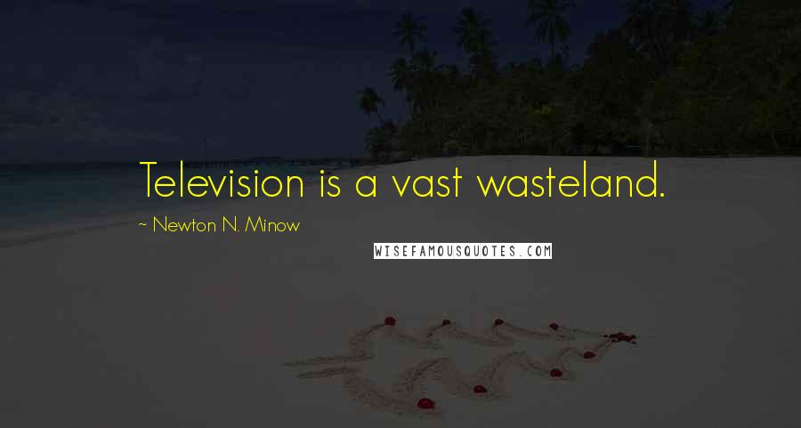 Newton N. Minow Quotes: Television is a vast wasteland.