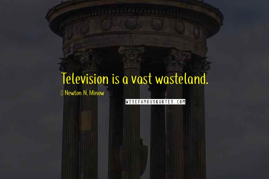 Newton N. Minow Quotes: Television is a vast wasteland.