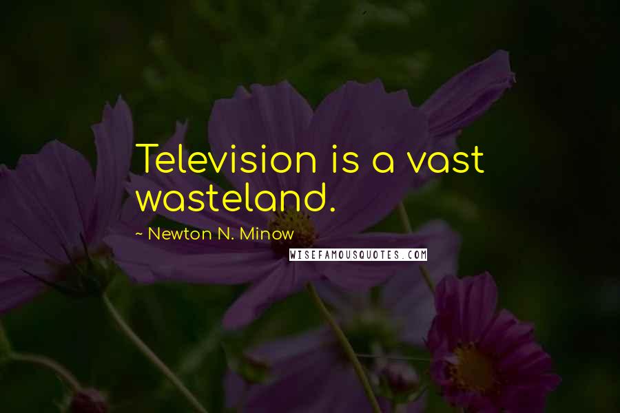 Newton N. Minow Quotes: Television is a vast wasteland.