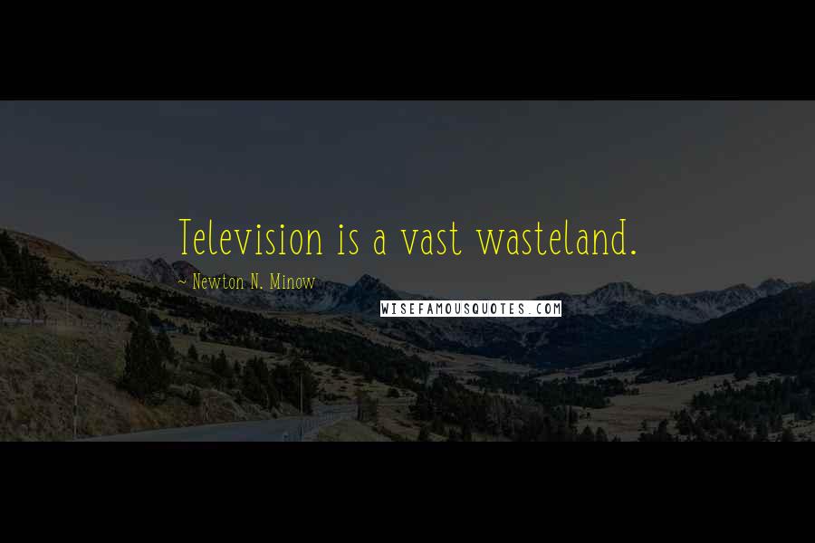 Newton N. Minow Quotes: Television is a vast wasteland.