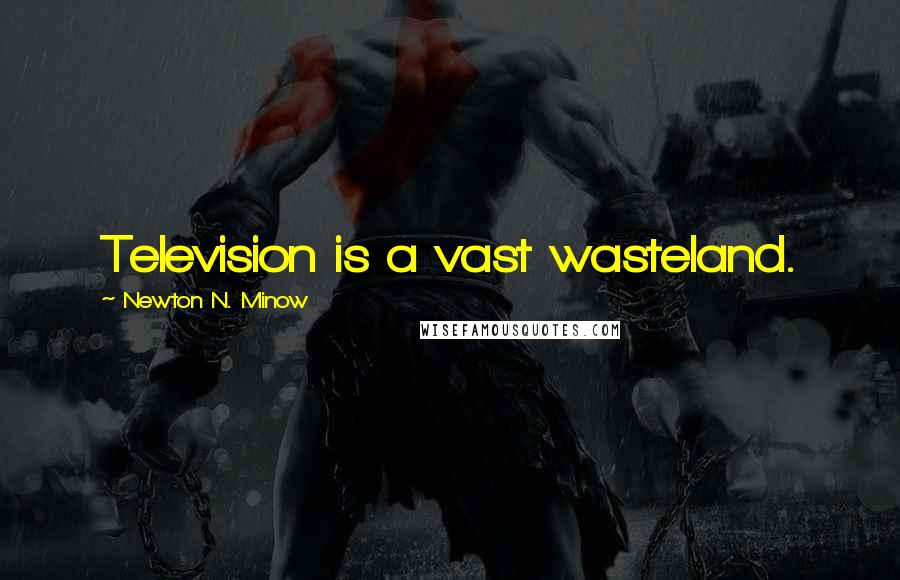 Newton N. Minow Quotes: Television is a vast wasteland.