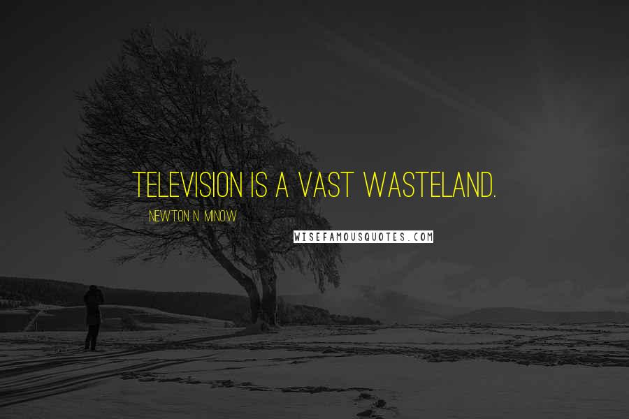 Newton N. Minow Quotes: Television is a vast wasteland.