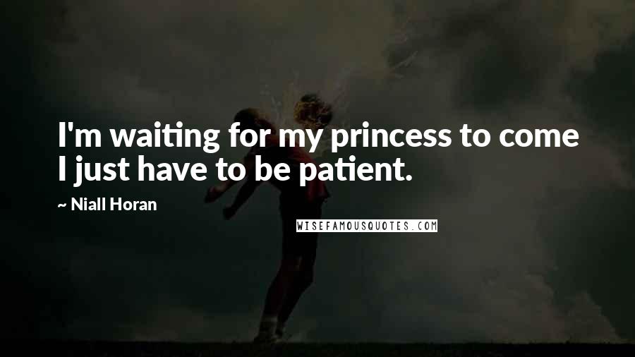 Niall Horan Quotes: I'm waiting for my princess to come I just have to be patient.