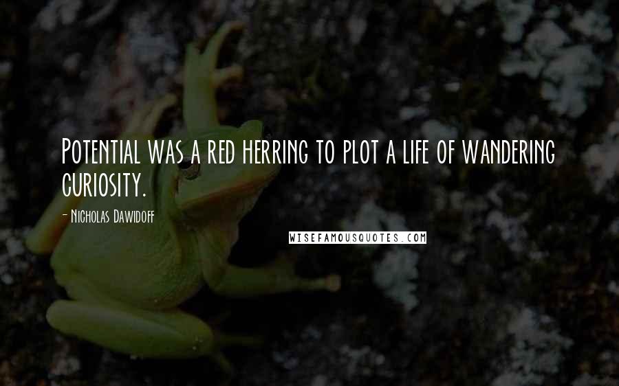 Nicholas Dawidoff Quotes: Potential was a red herring to plot a life of wandering curiosity.