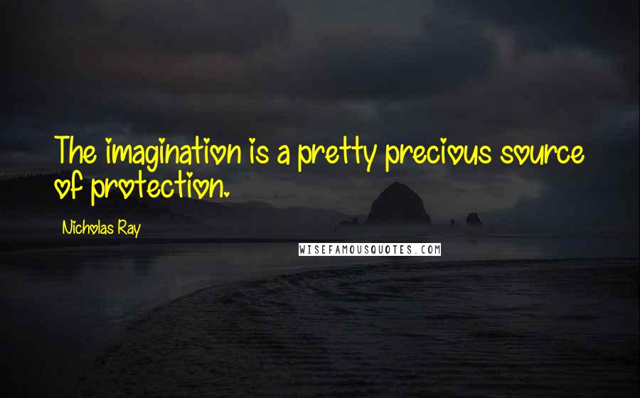 Nicholas Ray Quotes: The imagination is a pretty precious source of protection.