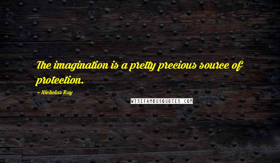 Nicholas Ray Quotes: The imagination is a pretty precious source of protection.