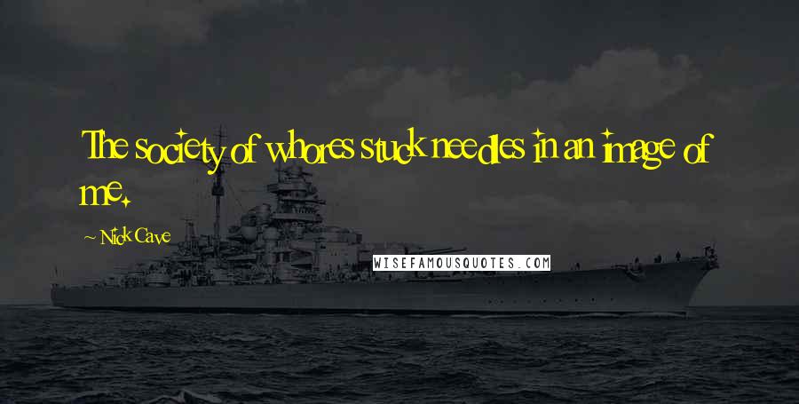 Nick Cave Quotes: The society of whores stuck needles in an image of me.