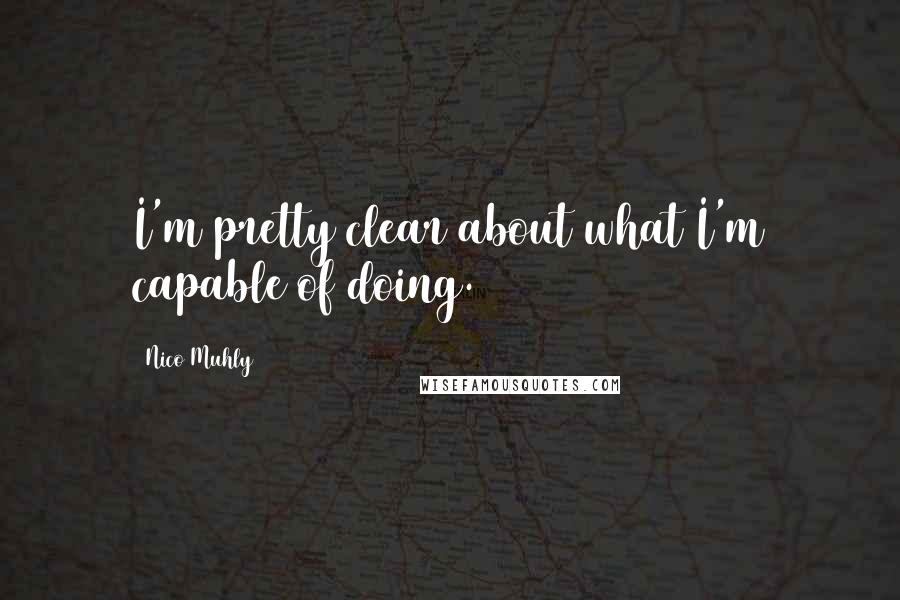 Nico Muhly Quotes: I'm pretty clear about what I'm capable of doing.