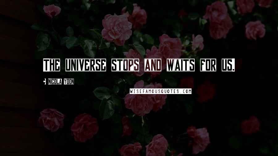 Nicola Yoon Quotes: The universe stops and waits for us.
