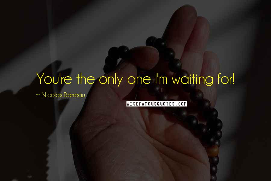 Nicolas Barreau Quotes: You're the only one I'm waiting for!