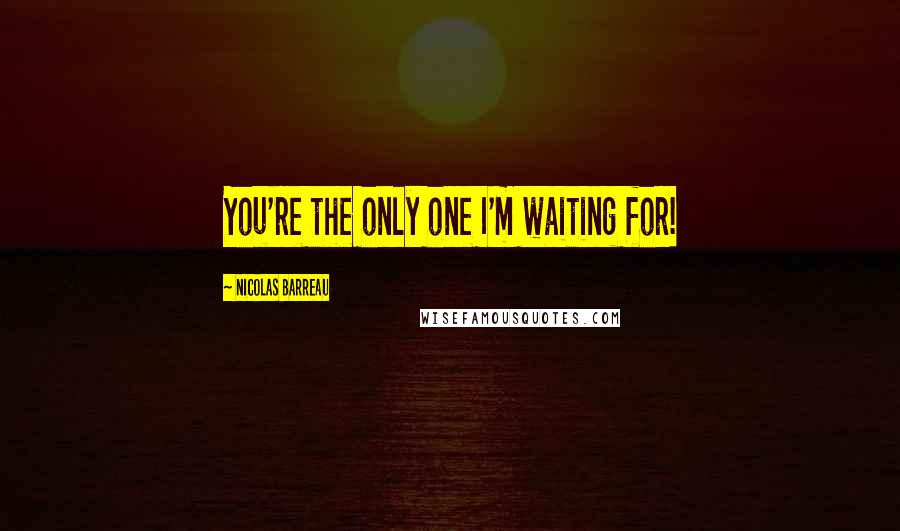 Nicolas Barreau Quotes: You're the only one I'm waiting for!