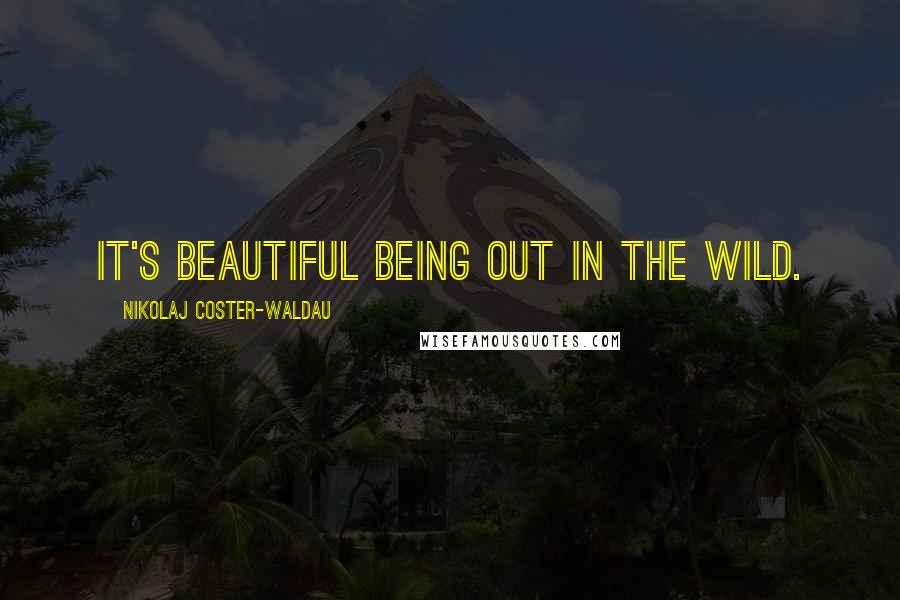 Nikolaj Coster-Waldau Quotes: It's beautiful being out in the wild.