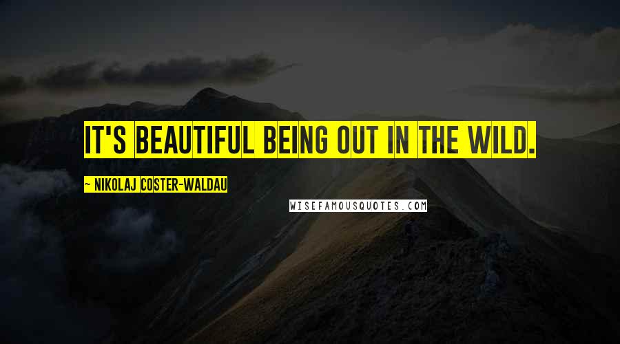 Nikolaj Coster-Waldau Quotes: It's beautiful being out in the wild.