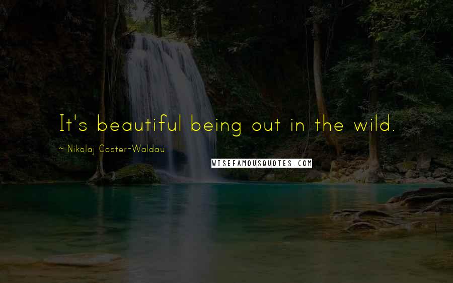 Nikolaj Coster-Waldau Quotes: It's beautiful being out in the wild.