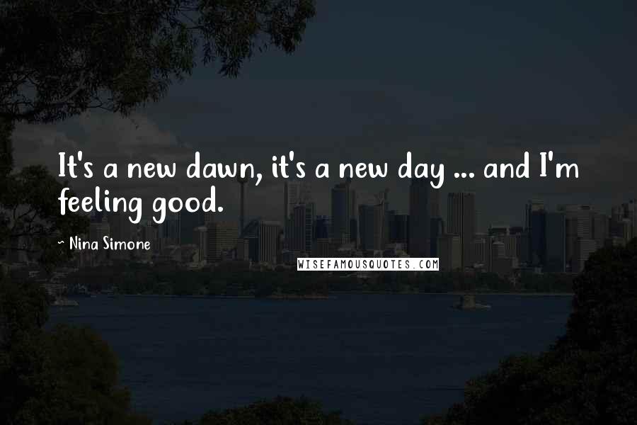 Nina Simone Quotes: It's a new dawn, it's a new day ... and I'm feeling good.