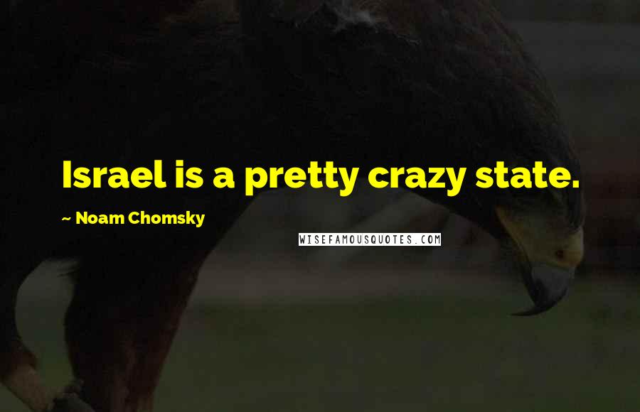Noam Chomsky Quotes: Israel is a pretty crazy state.