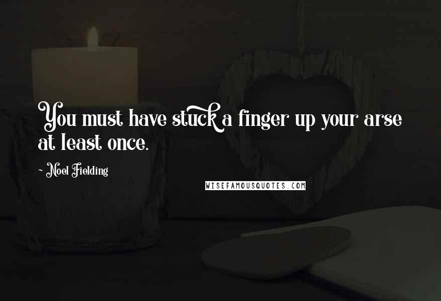 Noel Fielding Quotes: You must have stuck a finger up your arse at least once.