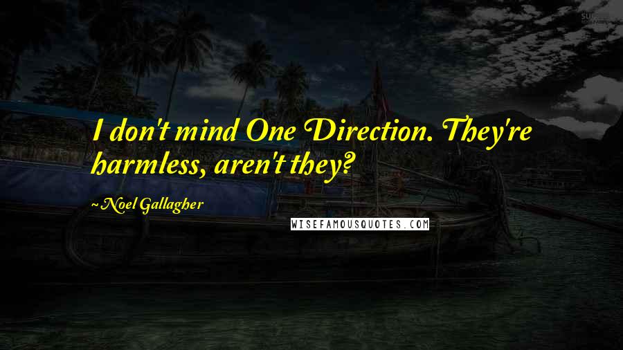 Noel Gallagher Quotes: I don't mind One Direction. They're harmless, aren't they?
