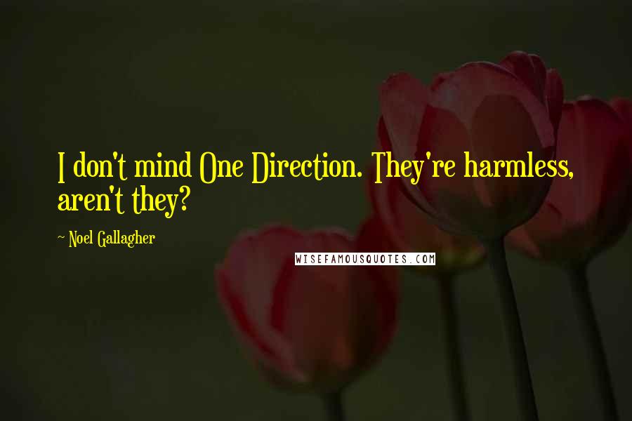 Noel Gallagher Quotes: I don't mind One Direction. They're harmless, aren't they?