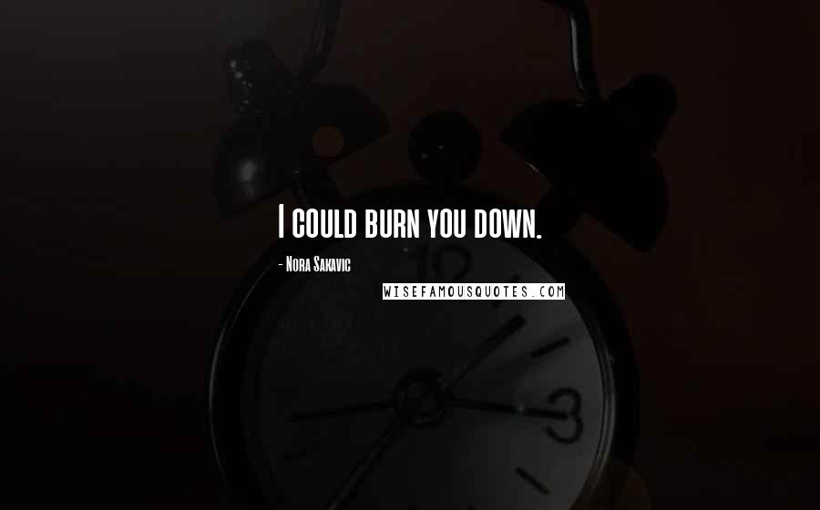 Nora Sakavic Quotes: I could burn you down.