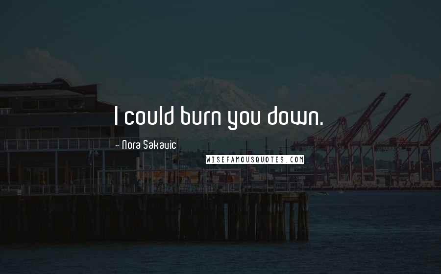 Nora Sakavic Quotes: I could burn you down.