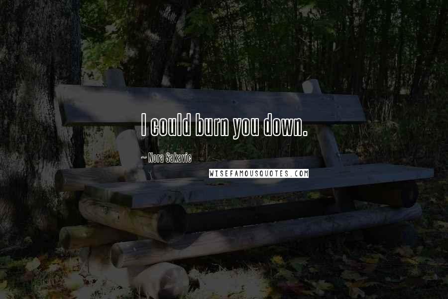 Nora Sakavic Quotes: I could burn you down.