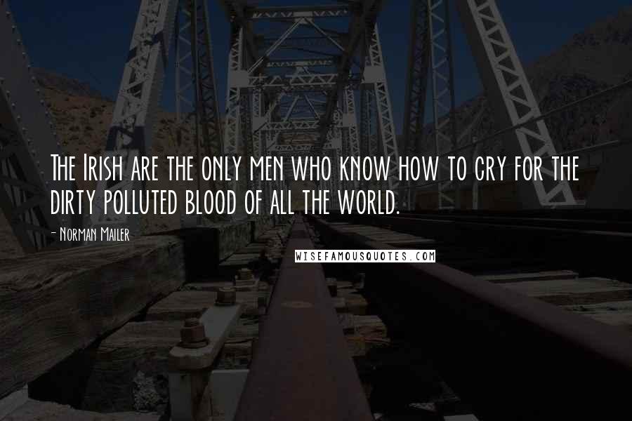 Norman Mailer Quotes: The Irish are the only men who know how to cry for the dirty polluted blood of all the world.