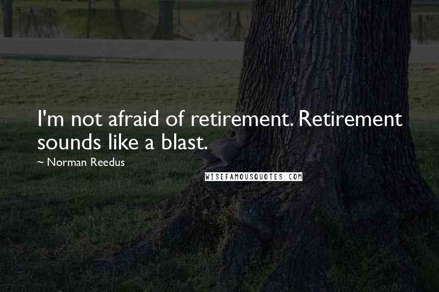 Norman Reedus Quotes: I'm not afraid of retirement. Retirement sounds like a blast.