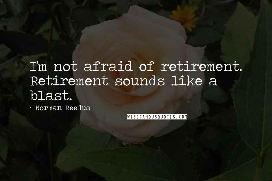 Norman Reedus Quotes: I'm not afraid of retirement. Retirement sounds like a blast.