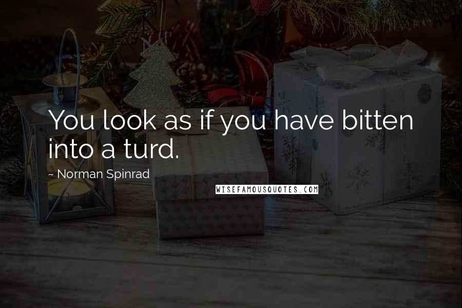 Norman Spinrad Quotes: You look as if you have bitten into a turd.